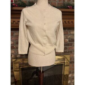 pure collection 100% cashmere sweater White Size 6 Cardigan Fitted